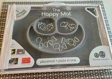 EZPZ The Happy Mat CINZA Placemat e Placa em um~NOVO~danos na caixa~ comprar usado  Enviando para Brazil