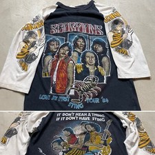 Camiseta Raglan Vintage Scorpions Heavy Metal 1984 Tour S Love At First Sting Anos 80 comprar usado  Enviando para Brazil