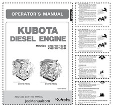 Kubota V2607 V3307 DI T E3 B Silnik wysokoprężny Instrukcja obsługi PDF na sprzedaż  PL