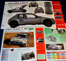 2-1984 Peugeot 205 T16 especificações informações pôster original impressão folheto 84 Rally comprar usado 2-1984 Peugeot 205 T16 especificações informações pôster original impressão folheto 84 Rally comprar usado  Enviando para Brazil