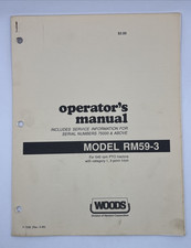 Woods rm59 rear for sale  Pittsburg