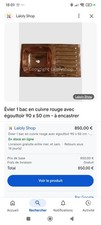 évier cuivre lot d'occasion  Saint-Florentin