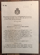Marina mercantile 1898 usato  Italia