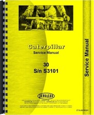 Manual de serviço de reparo de esteira Caterpillar 30 SN S3101 comprar usado Manual de serviço de reparo de esteira Caterpillar 30 SN S3101 comprar usado  Enviando para Brazil
