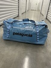 Bolso de Lona Patagonia Agujero Negro 100L Mochila Viaje Vacaciones Camping Azul segunda mano  Embacar hacia Argentina