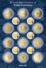Estampillas de Sierra Leona 2022 montadas sin montar o nunca montadas 20 años desde la adición de monedas de euro M/S 12 V segunda mano  Embacar hacia Mexico