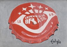 D6-105 Litografía Cerveza Cerveja Brasil. The Dynamic Collection. comprar usado  Enviando para Brazil