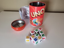 Uno Dice Game In a Can da Mattel Complete Family Game Dice - COMO NOVO comprar usado  Enviando para Brazil