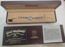 Usado, Relógio feminino Jules Jurgensen genuíno opala cabochão pedra preciosa luxo, caixa original comprar usado  Enviando para Brazil