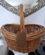 Wicker shopping basket for sale  MAUCHLINE