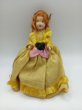 Antigua muñeca compuesta de madera con vestido de mohair y lana - Alrededor de principios de 1900 - justo segunda mano  Embacar hacia Mexico