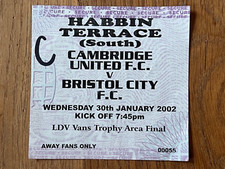 Ticket 2001 cambridge for sale  DUNMOW