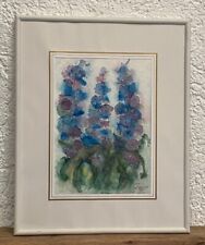 Rittersporn riginal aquarell gebraucht kaufen  Deutschland