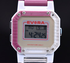 Antigo Relógio Digital EVORA ADVENTURE DAILY Luz de Fundo Pulseira de Lona BATERIA NOVA comprar usado  Enviando para Brazil