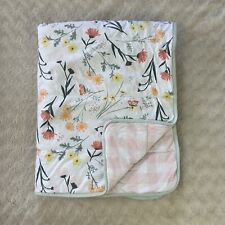 Cobertor de bebê floral Cloud Island edredom rosa xadrez Gingham branco verde comprar usado  Enviando para Brazil
