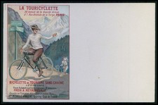 Publicidade Bicicleta Touricyclette Bicicleta Original Antigo 1900s Cartaz Tipo Cartão Postal comprar usado  Enviando para Brazil