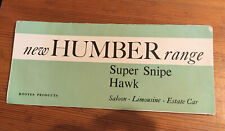 Humber range 1962 for sale  DONCASTER