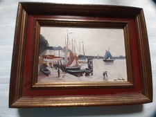 Tableau marine huile d'occasion  Villeneuve-l'Archevêque