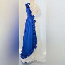 Usado, VESTIDO DE FORMATURA VINTAGE ANOS 80 ARLEQUIM TAFETÁ UM OMBRO BABADO XS comprar usado  Enviando para Brazil