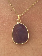 Collier améthyste facettée d'occasion  Chalon-sur-Saône