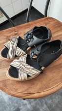 Sandales cuir noire d'occasion  Lyon VIII