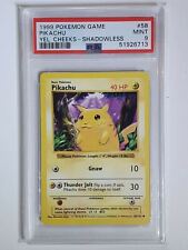 Usado, 1999 Pokemon Pikachu 58/102 Shadowless WOTC Yellow Cheeks - PSA 9 comprar usado  Enviando para Brazil