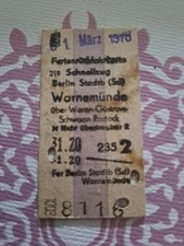 Altes zugticket 1970 gebraucht kaufen  Teltow