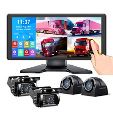 Monitor tocável 10,36" DVR MP5 + 1080P câmera de backup para visão traseira de caminhão comprar usado  Enviando para Brazil