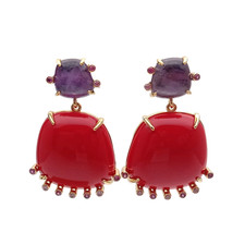 Usado, Brincos da moda brinco de cristal pedras de ametista joias bijoux atacado comprar usado Usado, Brincos da moda brinco de cristal pedras de ametista joias bijoux atacado comprar usado  Enviando para Brazil