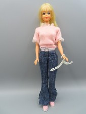 Roupas de boneca Barbie vintage rosa claro malha suéter jeans tênis SEM BONECA comprar usado  Enviando para Brazil