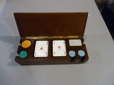 Vintage BOM Caixa de Madeira Vintage Jogo de Poker Conjunto Artesanal na Itália comprar usado  Enviando para Brazil
