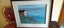 Quadro dipinto "colline e mare"  su tela firmato Busco comprar usado  Enviando para Brazil