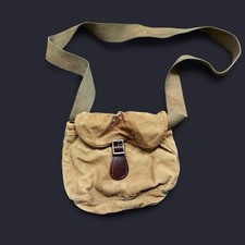 Bolsa de ombro de lona vintage verdadeira com alça de fivela de couro cabeça vermelha anos 50 anos 60 comprar usado  Enviando para Brazil