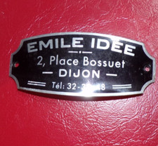 Rare plaque vélo d'occasion  Dijon