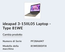 Portatile lenovo ideapad usato  Italia