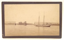 FOTO DE ARMÁRIO DA DÉCADA DE 1880 VELEIRO EM BLOCO ILHA PORTO CENA MORTON? PROVIDENCE RI comprar usado  Enviando para Brazil