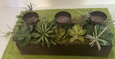 Faux succulents wooden for sale  Ripon