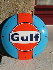 Plaque émaillée gulf d'occasion  Le Mesnil-Saint-Denis