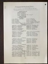 Ww1 casualty list for sale  LYTHAM ST. ANNES