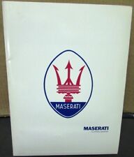 1988 maserati press for sale  Burlington