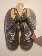 Chinelo Island Pro (novo com etiquetas) Masculino 10 Paniolo Couro Tooled + Multi STUD  comprar usado Chinelo Island Pro (novo com etiquetas) Masculino 10 Paniolo Couro Tooled + Multi STUD  comprar usado  Enviando para Brazil