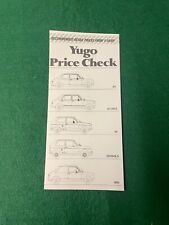 Yugo price sales for sale  BRISTOL