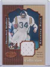 Camisa de jogo 2000 Herschel Walker Leaf Certified Heritage Collection /100 Vikings comprar usado  Enviando para Brazil