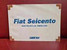 Fiat Seicento 2001 Instrukcja obsługi POLSKA EDYCJA Kompletny dobry stan, używany na sprzedaż  PL