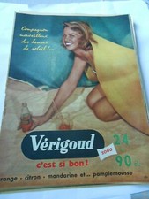 Advertising 1957 verigoud d'occasion  Expédié en Belgium