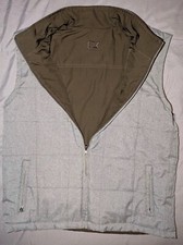 Colete Cutter & Buck clima frio reversível zíper completo XL cinza listrado/marrom em excelente estado usado, usado comprar usado  Enviando para Brazil