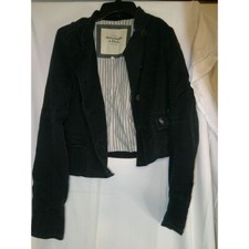 Jaqueta Blazer Abercrombie & Fitch Azul Marinho Cropped Forro Listrado Tamanho M comprar usado Jaqueta Blazer Abercrombie & Fitch Azul Marinho Cropped Forro Listrado Tamanho M comprar usado  Enviando para Brazil