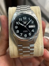 Relógio de pulso masculino Seiko 5 automático 21 joias mostrador numeral preto Japão 7s26-0460 comprar usado  Enviando para Brazil