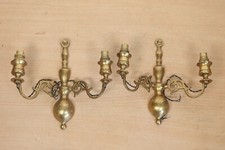 Pair brass wall for sale  SOUTHSEA