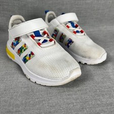 Tênis Adidas Racer TR23 infantil tamanho 9K branco gancho loop corrida comprar usado  Enviando para Brazil